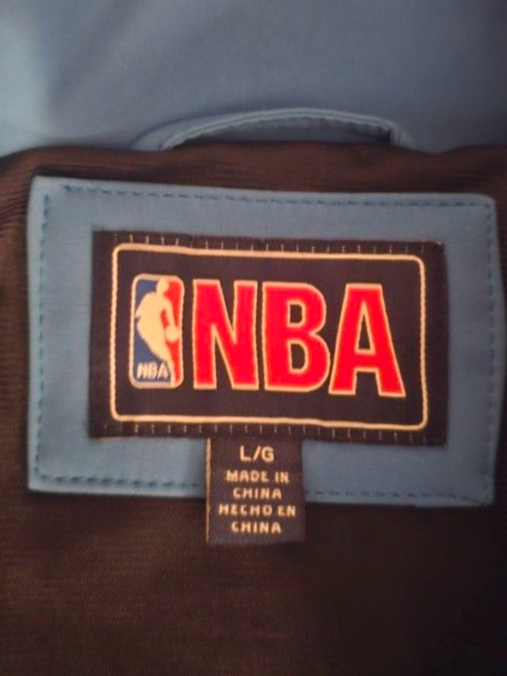 NBA Oklahoma City Thunder Light Blue and Navy Windbreaker Jacket - Picture 4 of 4